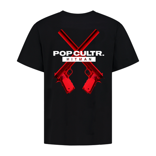 Pop Cultr. X Hitman Black T-Shirt ( Limited Edition )