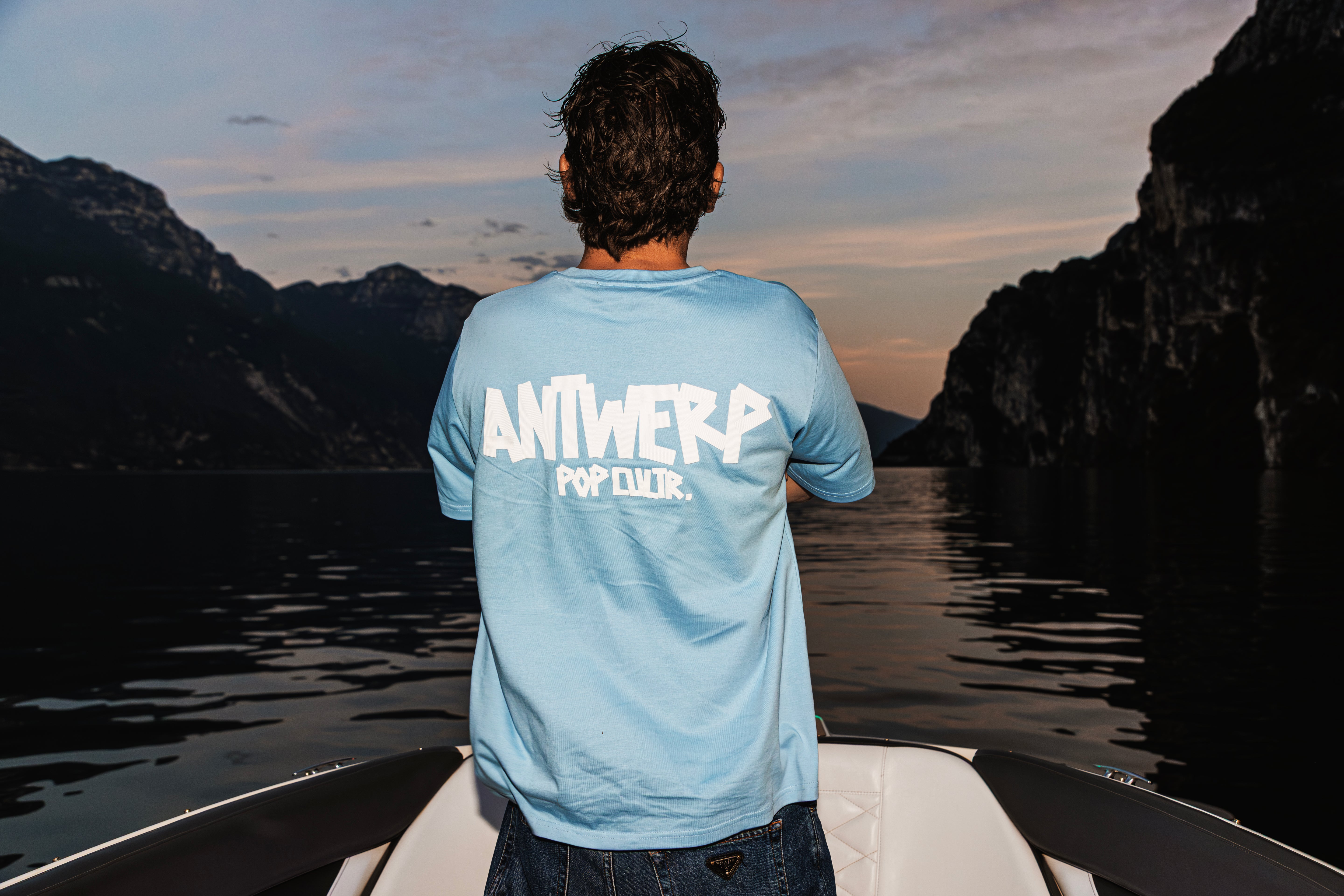 "Antwerp Tape" Tee - Blue