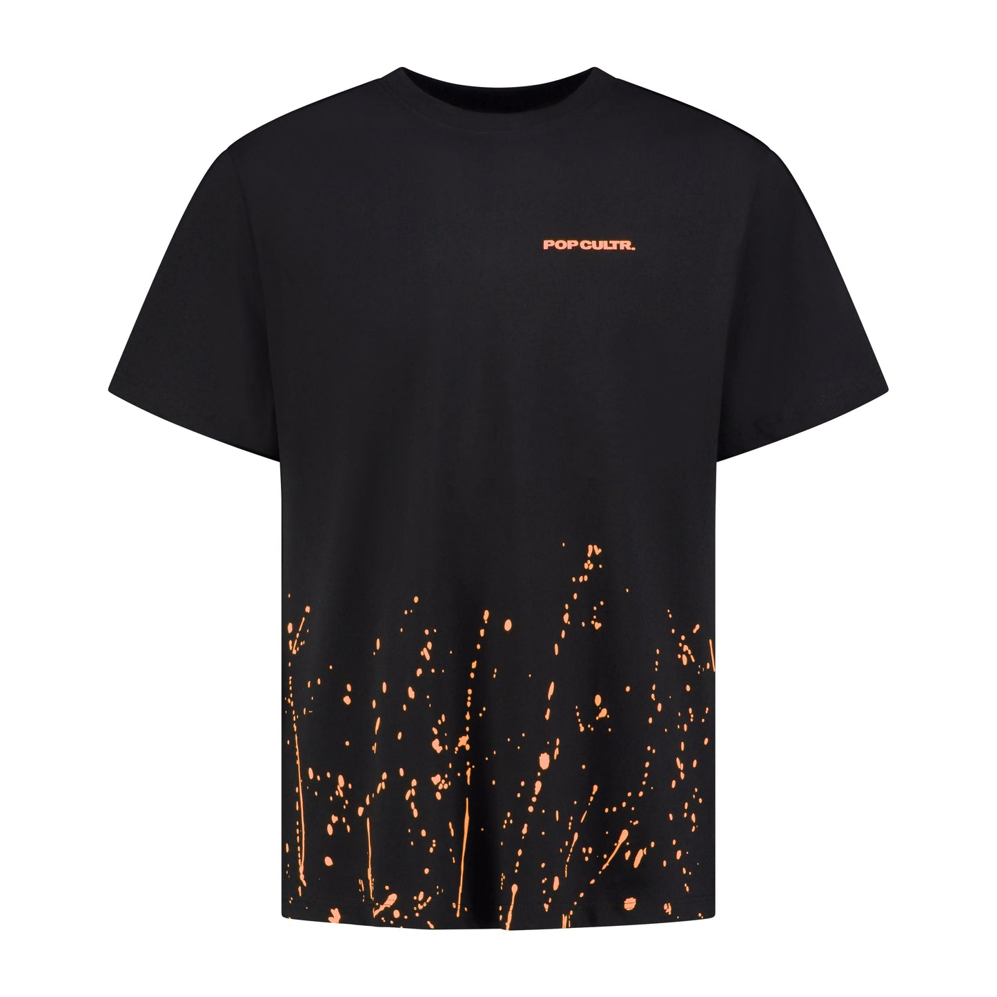 "Antwerp" Black Neon Orange T-Shirt