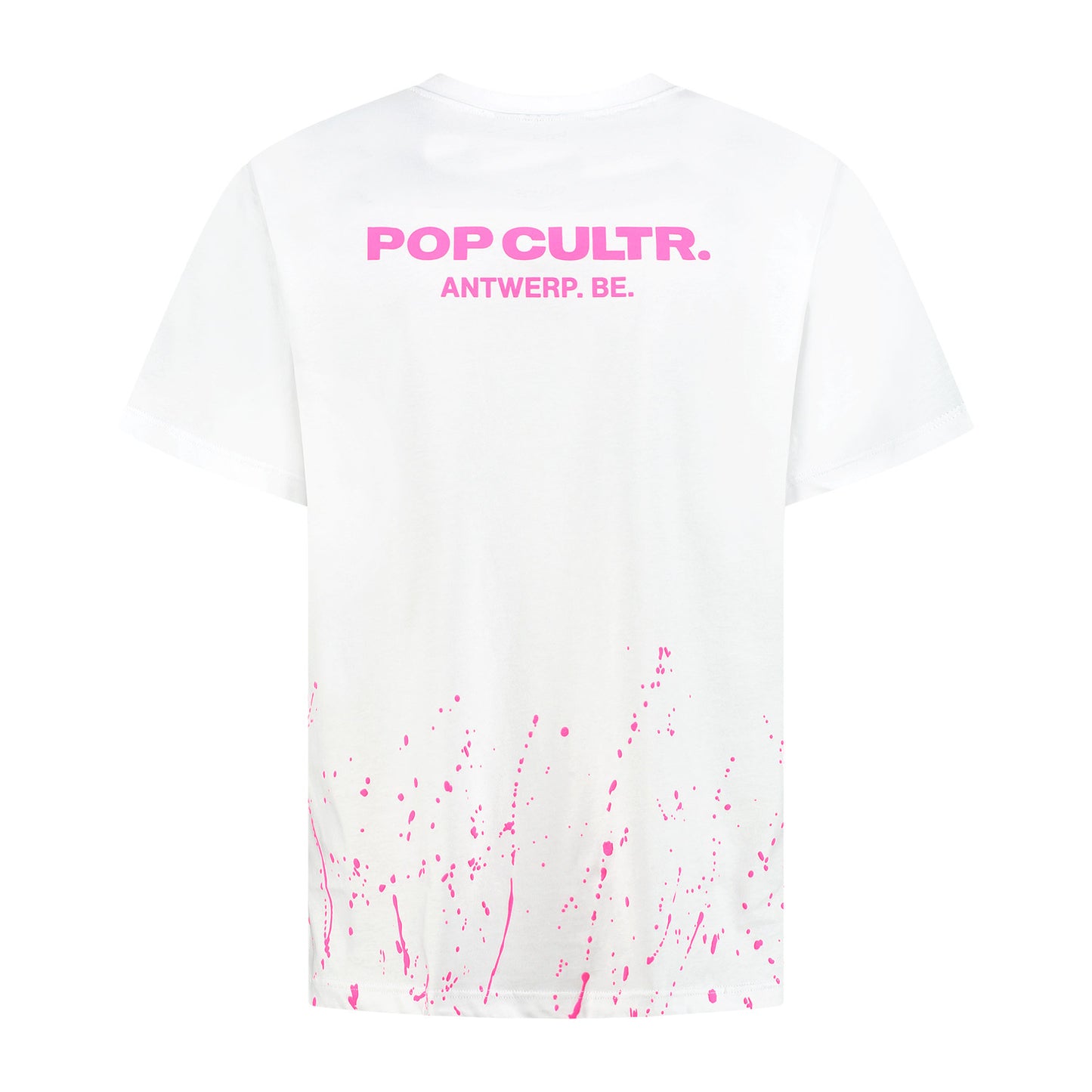 "Antwerp" White Neon Pink T-Shirt