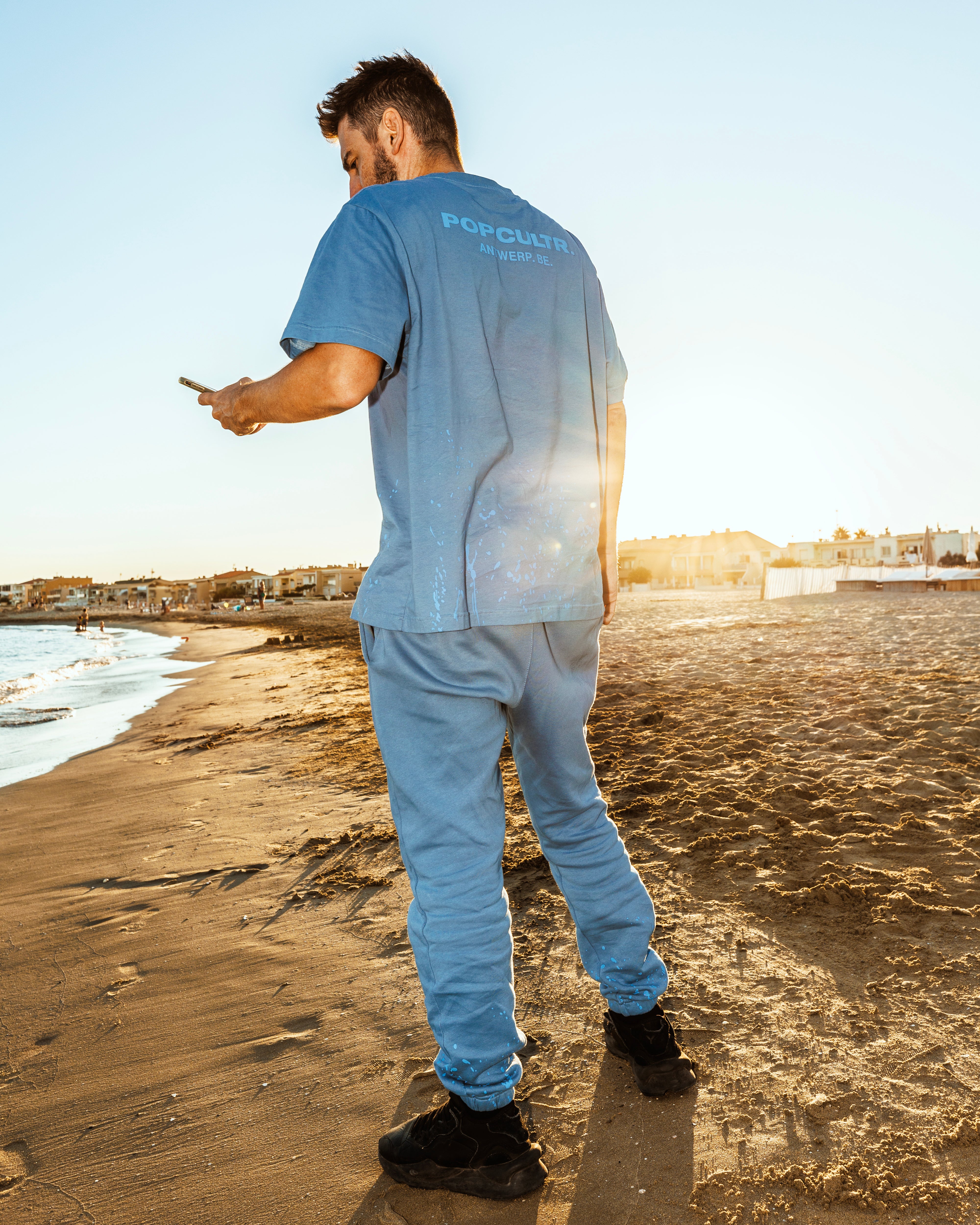 "Splatter" Vintage Blue Pants