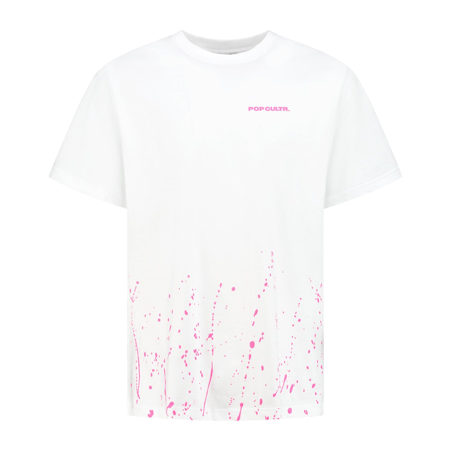 "Antwerp" White Neon Pink T-Shirt