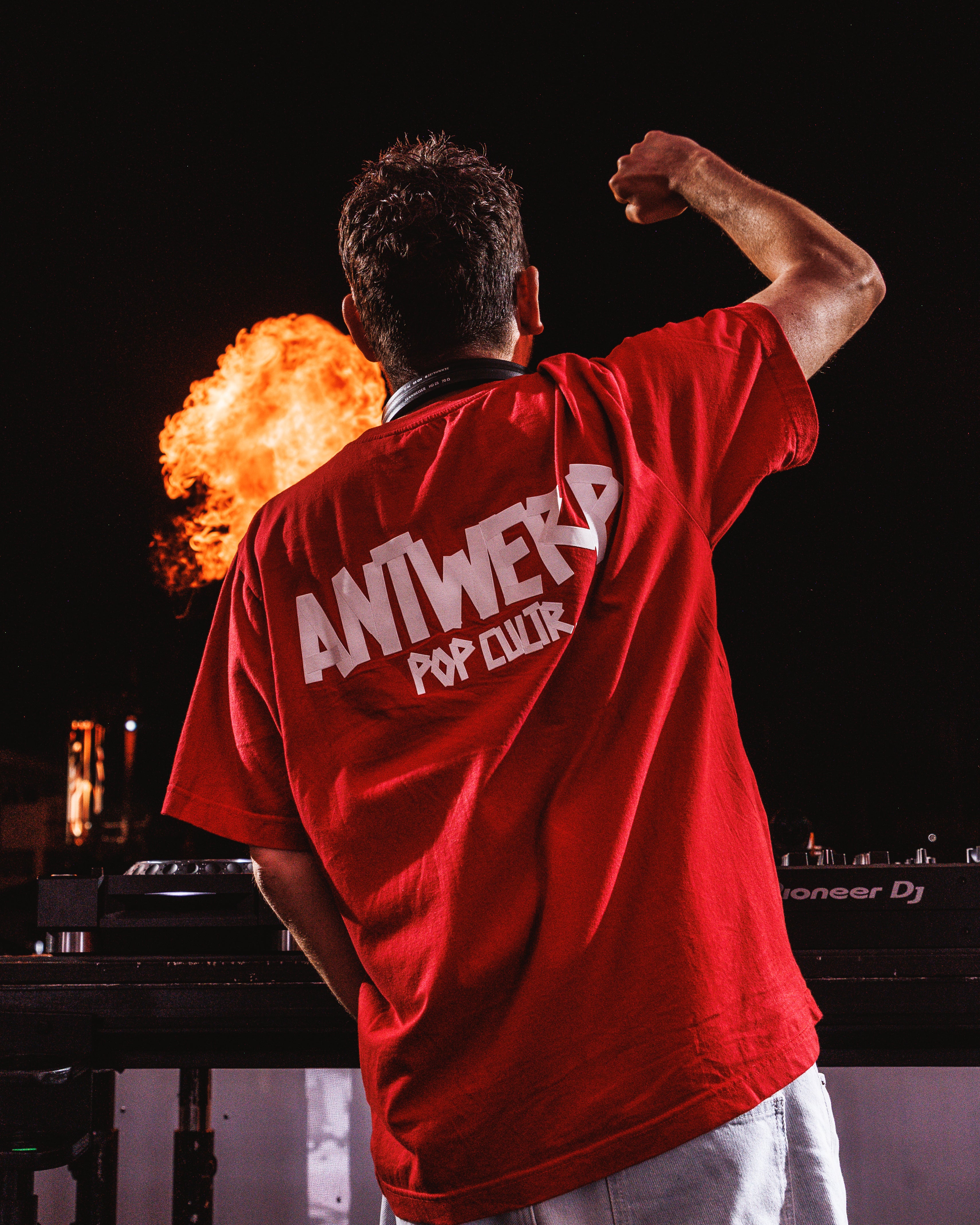 "Antwerp Tape" Tee - Red