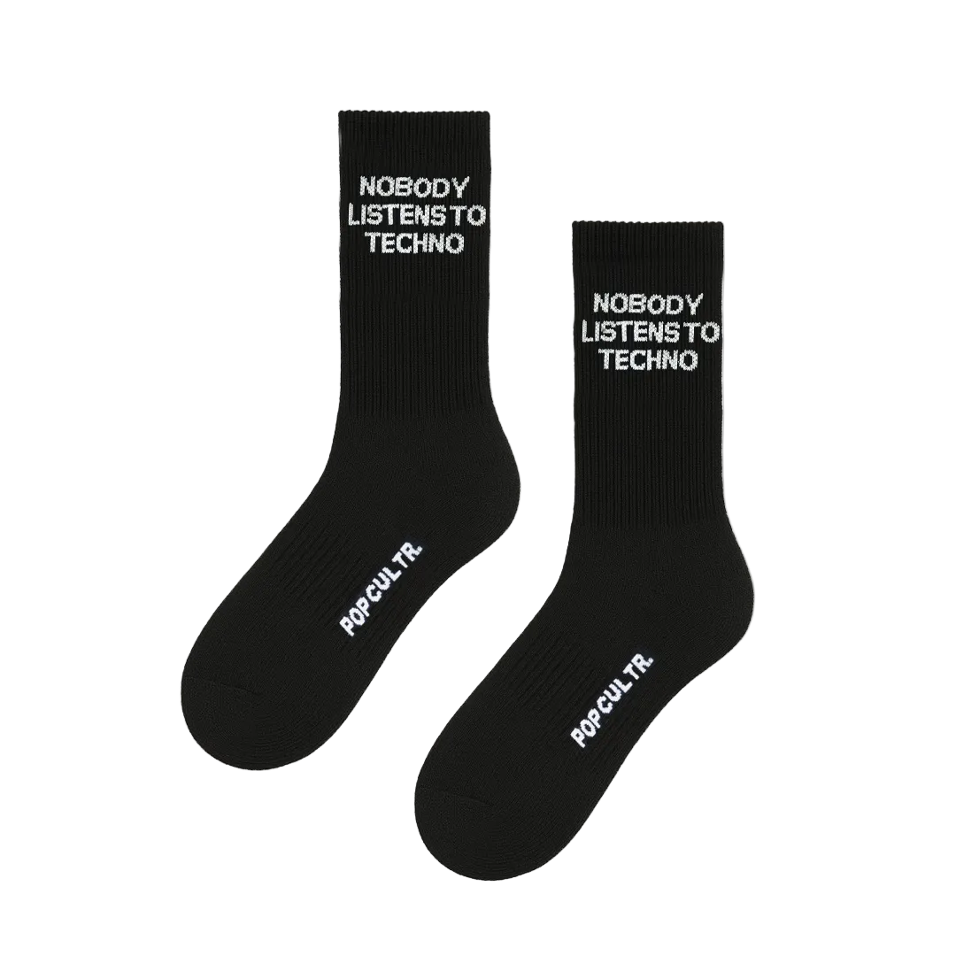 ‘’Nobody Listens to Techno’’ Socks