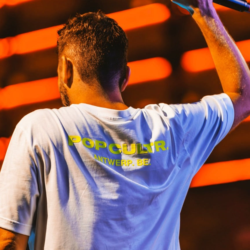 "Antwerp" White Neon Yellow T-Shirt