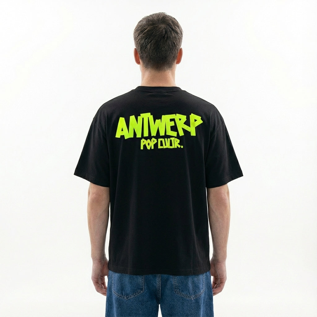 "Antwerp Tape" Tee - Black