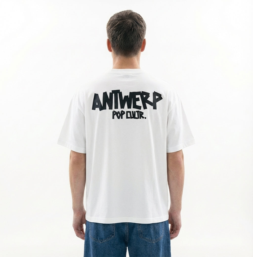 "Antwerp Tape" Tee - White