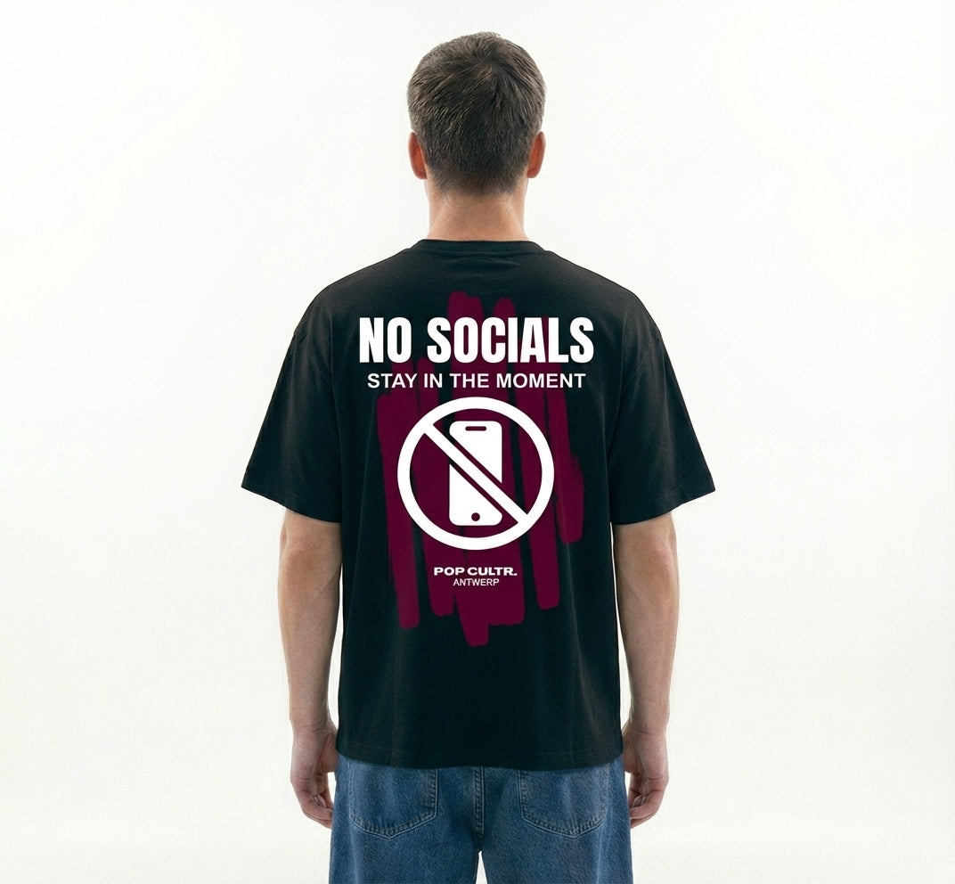 "No Socials" Tee