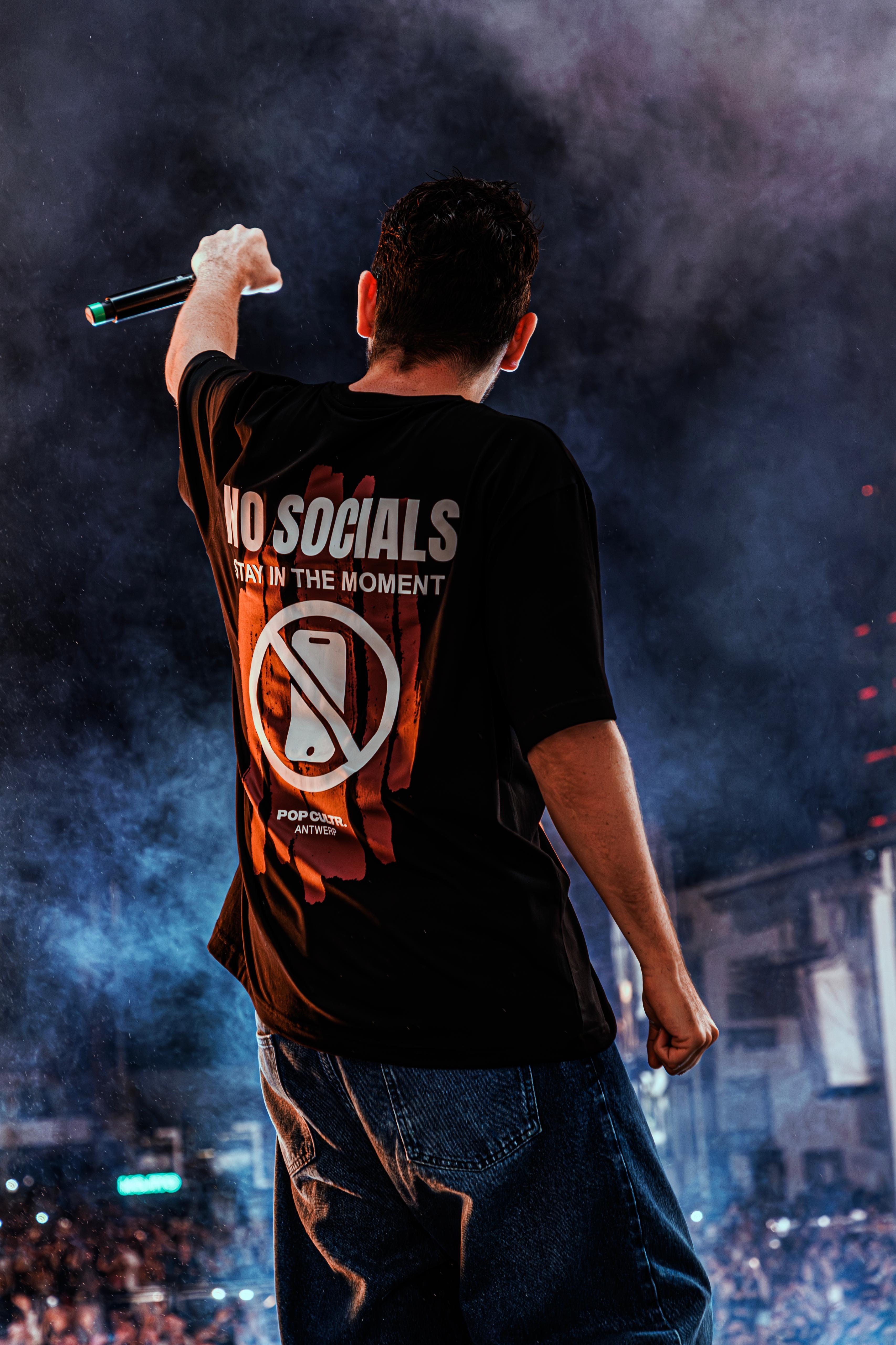 "No Socials" Tee