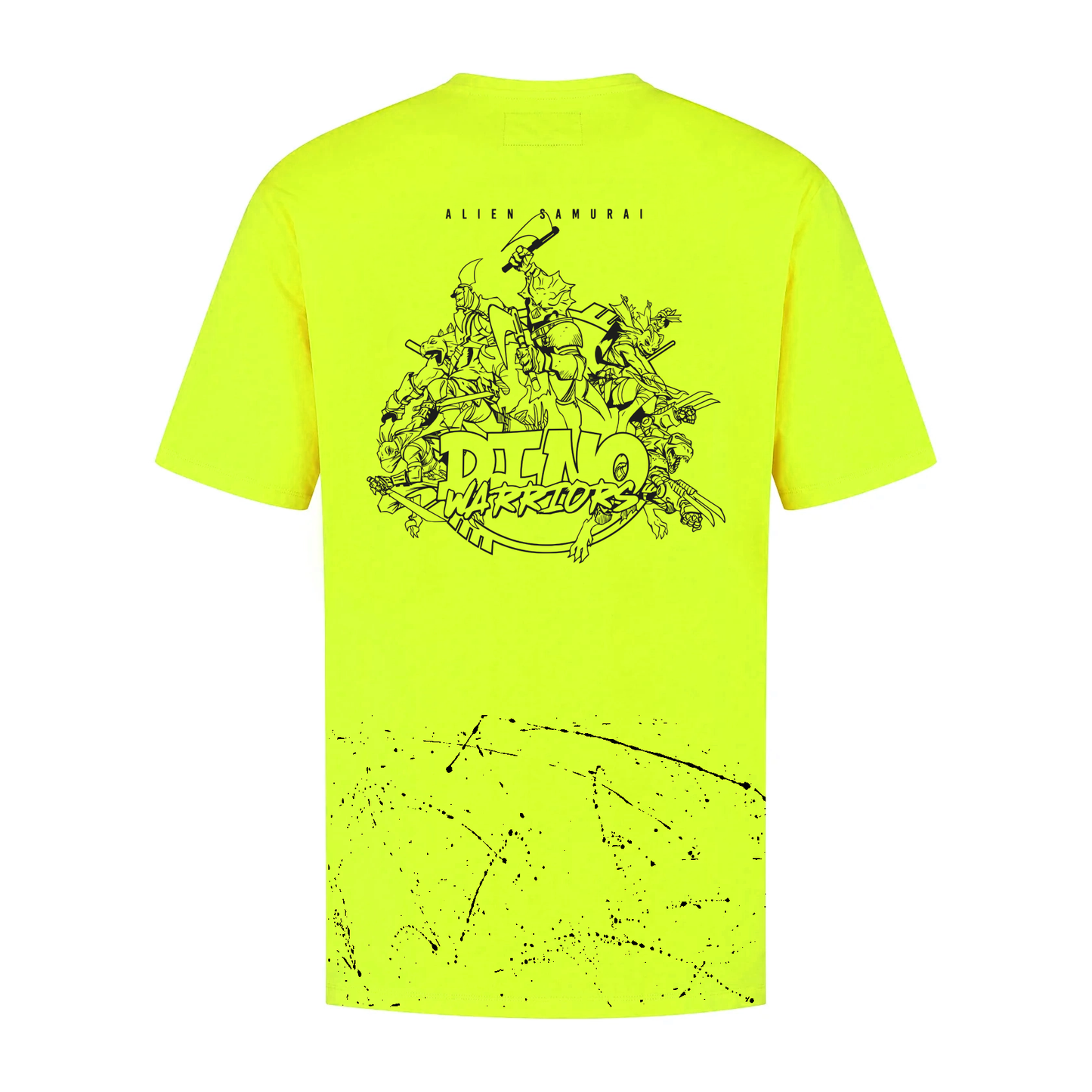 "Dino Warriors" Neon Yellow T-Shirt