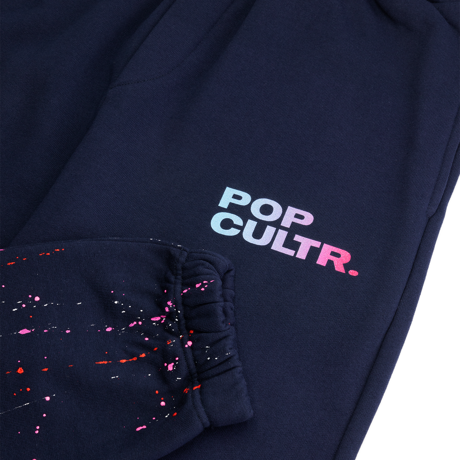 "Splatter" Retrowave I Navy Track pants