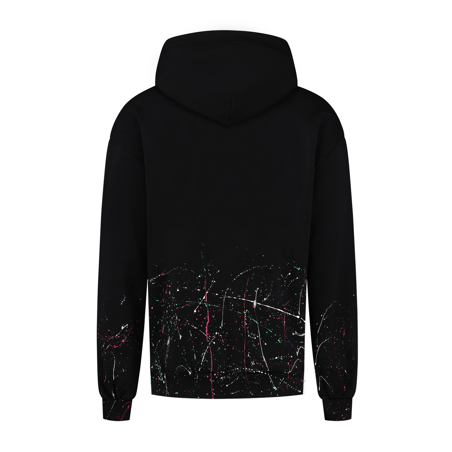 "Splatter" Retrowave III Black Hoodie