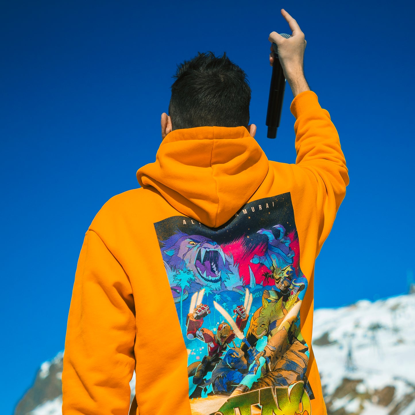 "Dino Warriors" Yellow Hoodie