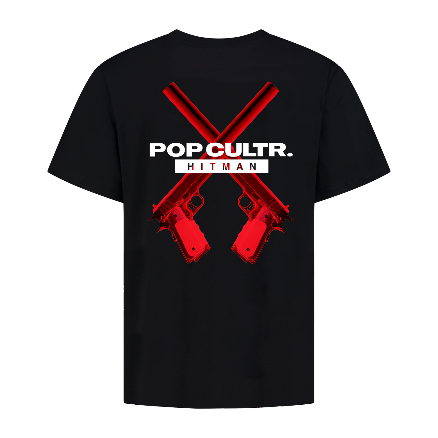Pop Cultr. X Hitman Black T-Shirt ( Limited Edition )