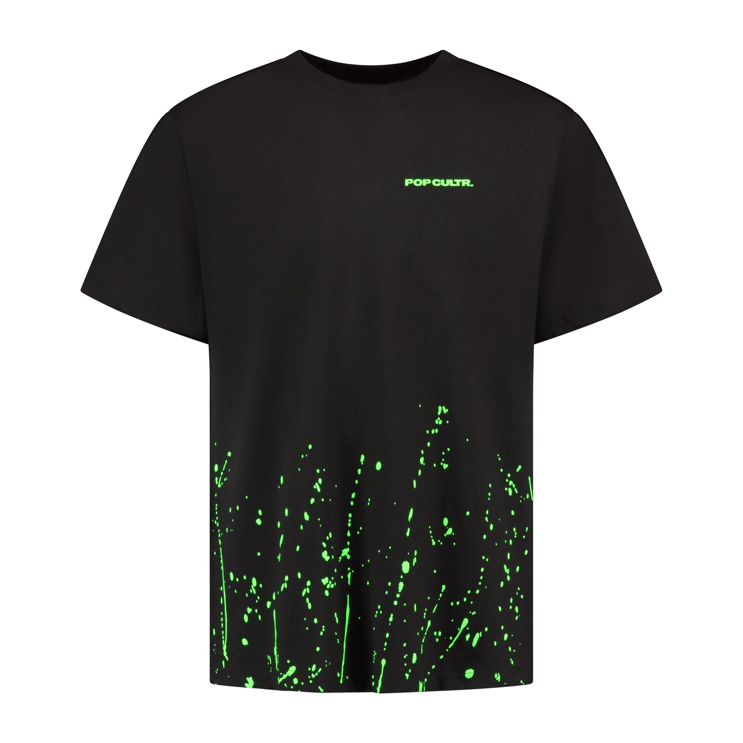 "Antwerp" Black Neon Green T-Shirt