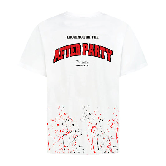 Pop Cultr. X Ushuaïa White T-Shirt ( Limited Edition )
