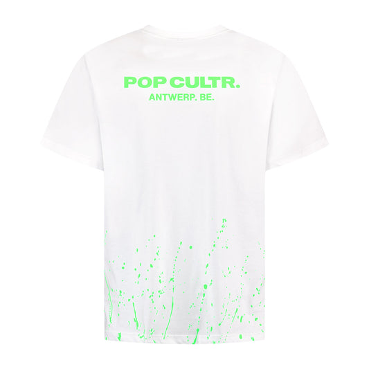 "Antwerp" White Neon Green T-Shirt