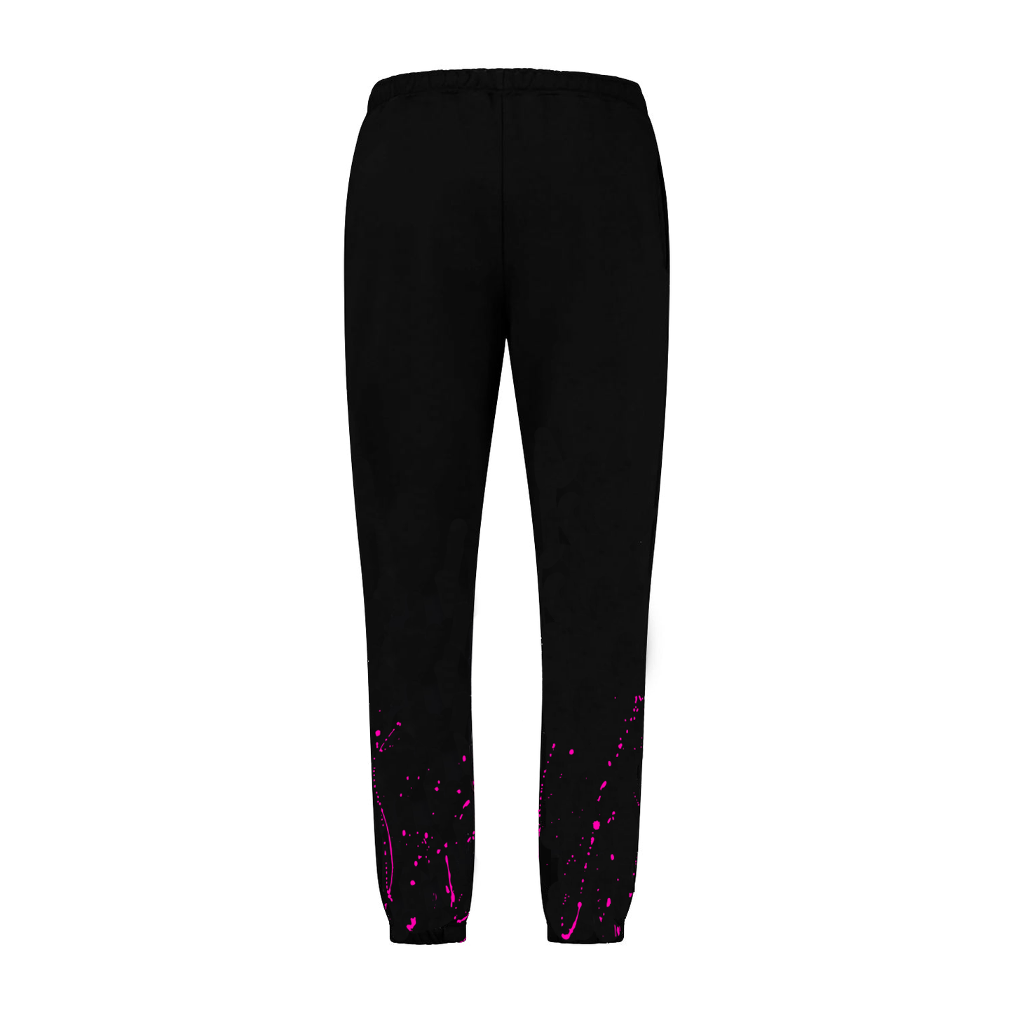 "Splatter" Neon Pink Black Pants
