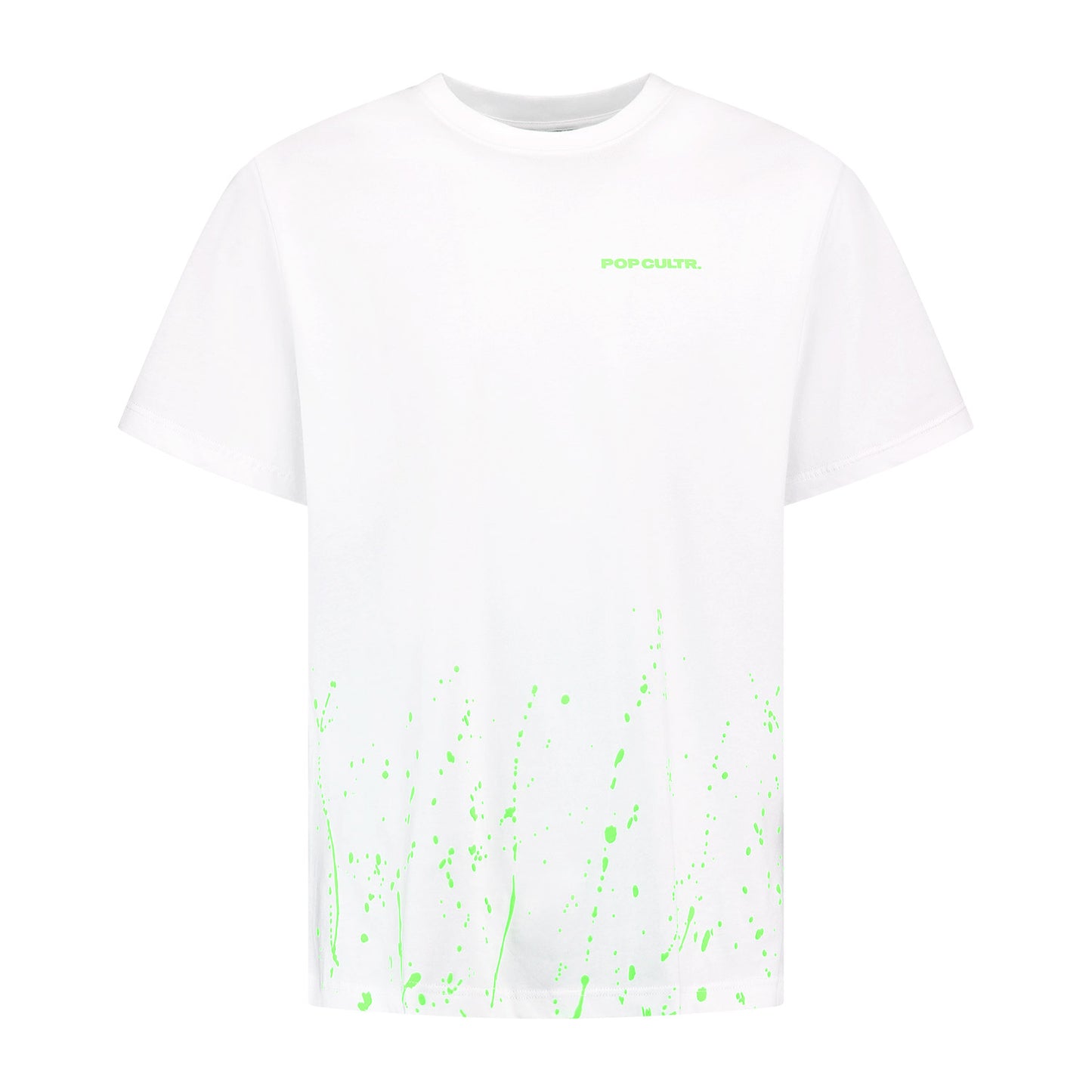"Antwerp" White Neon Green T-Shirt