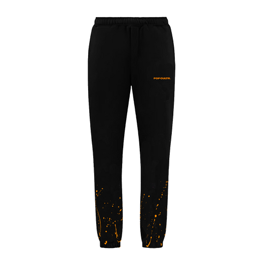 "Splatter" Neon Orange Black Pants