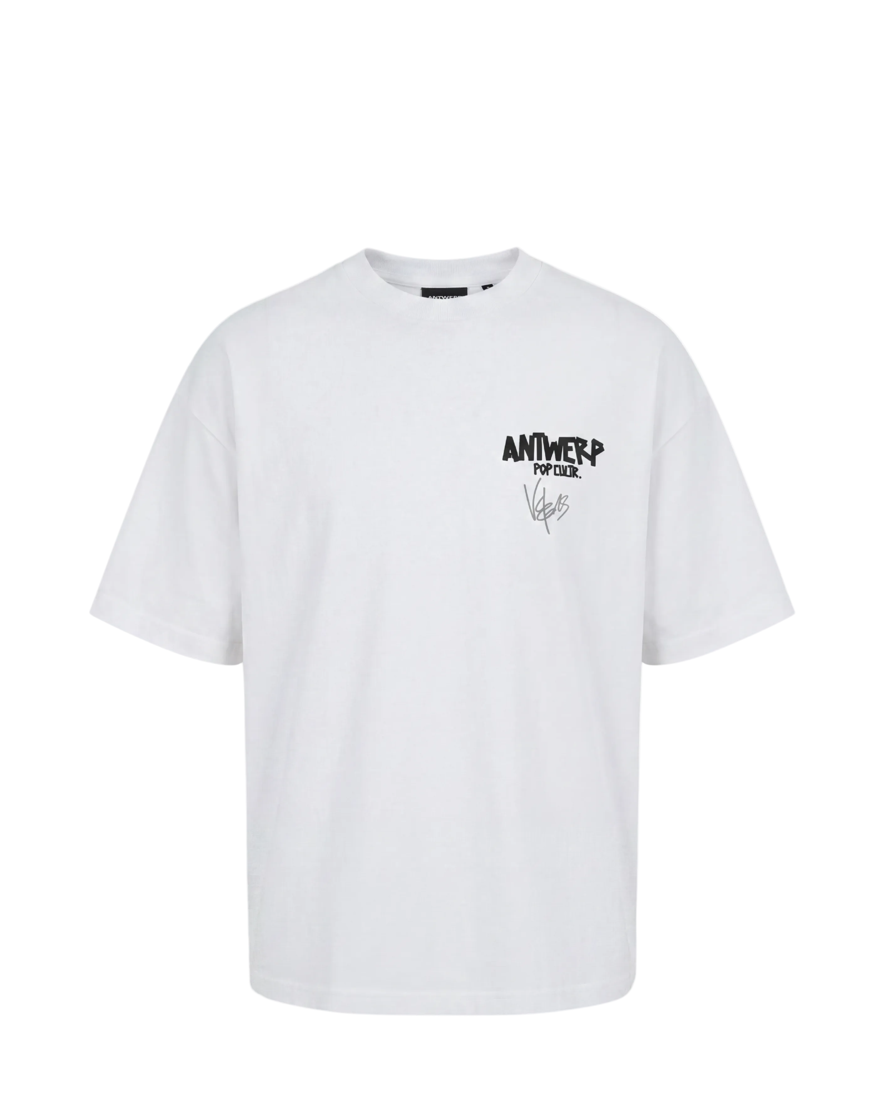 Signed "Antwerp Tape" Tee White