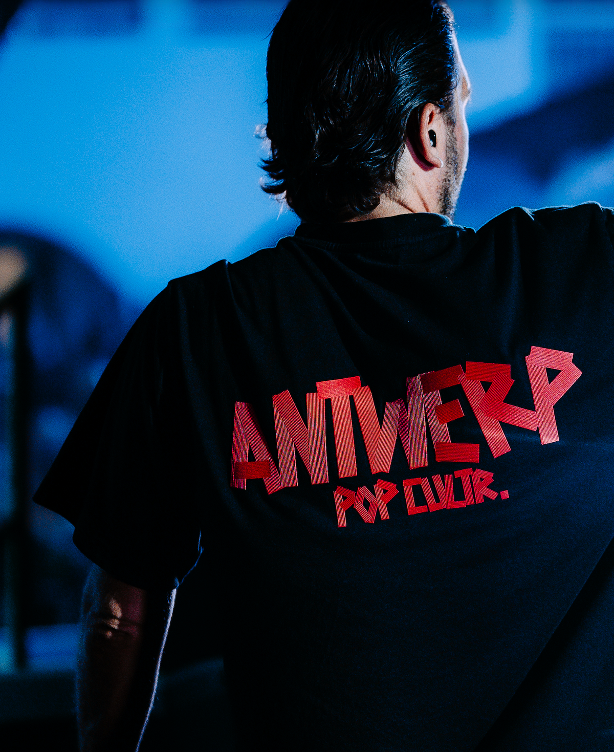 "Antwerp Tape" Tee - Black & Red