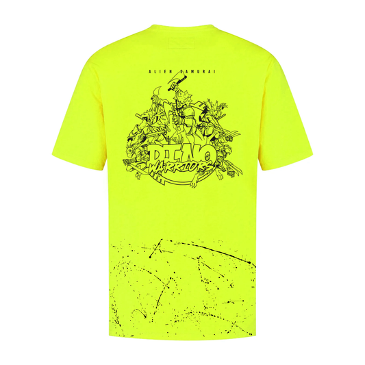 "Dino Warriors" Neon Yellow T-Shirt