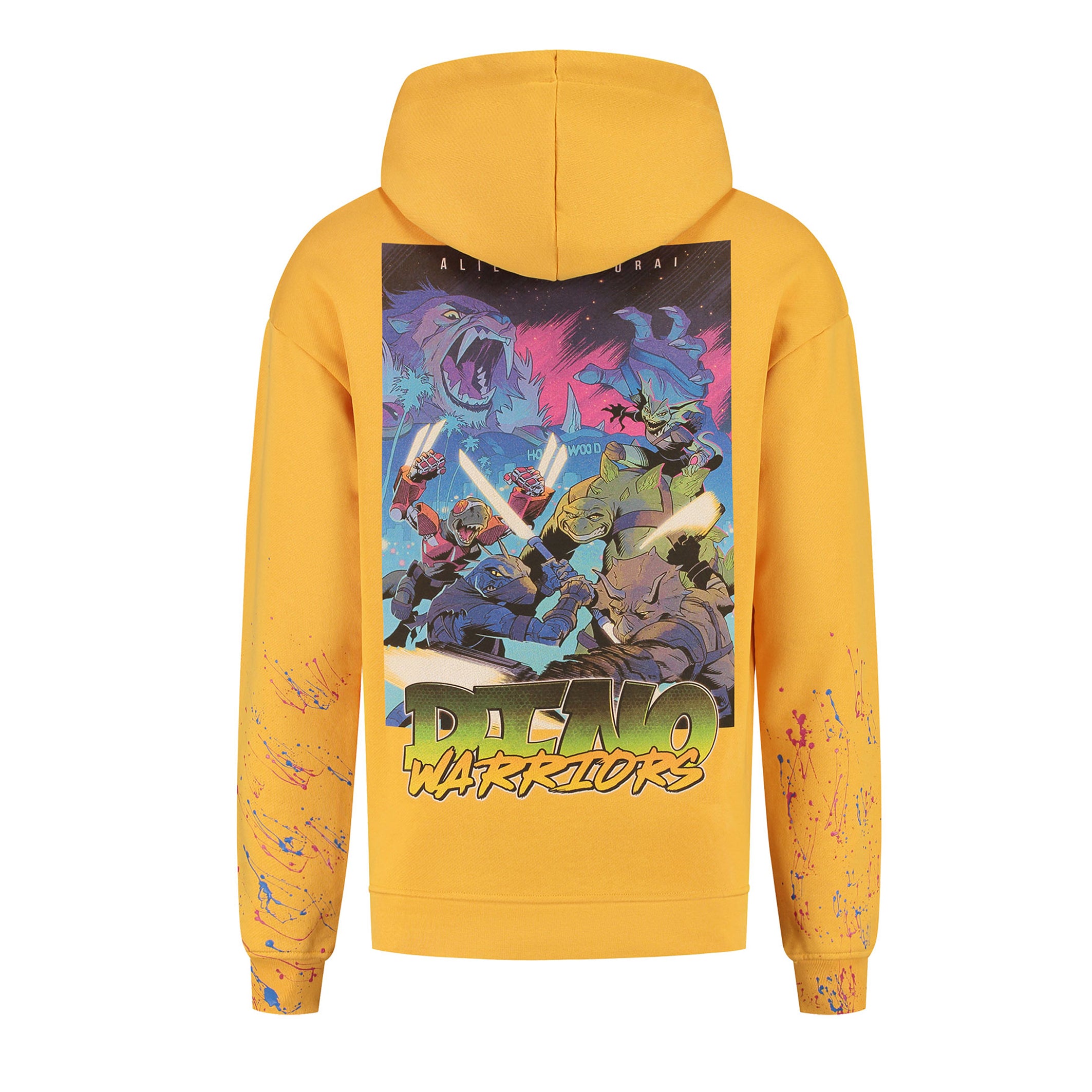 "Dino Warriors" Yellow Hoodie