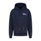 "Splatter" Retrowave I Navy Hoodie
